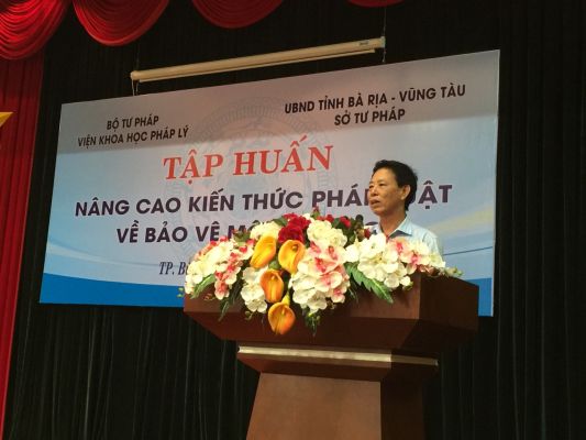 Tập huấn nâng cao kiến thức pháp luật bảo vệ môi trường tại Tỉnh Bà Rịa - Vũng Tàu