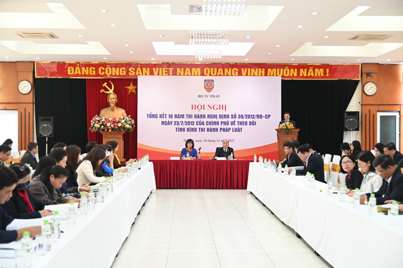 Tổng kết 10 năm thi hành Nghị định số 59/2012/NĐ-CP của Chính phủ về theo dõi tình hình thi hành pháp luật