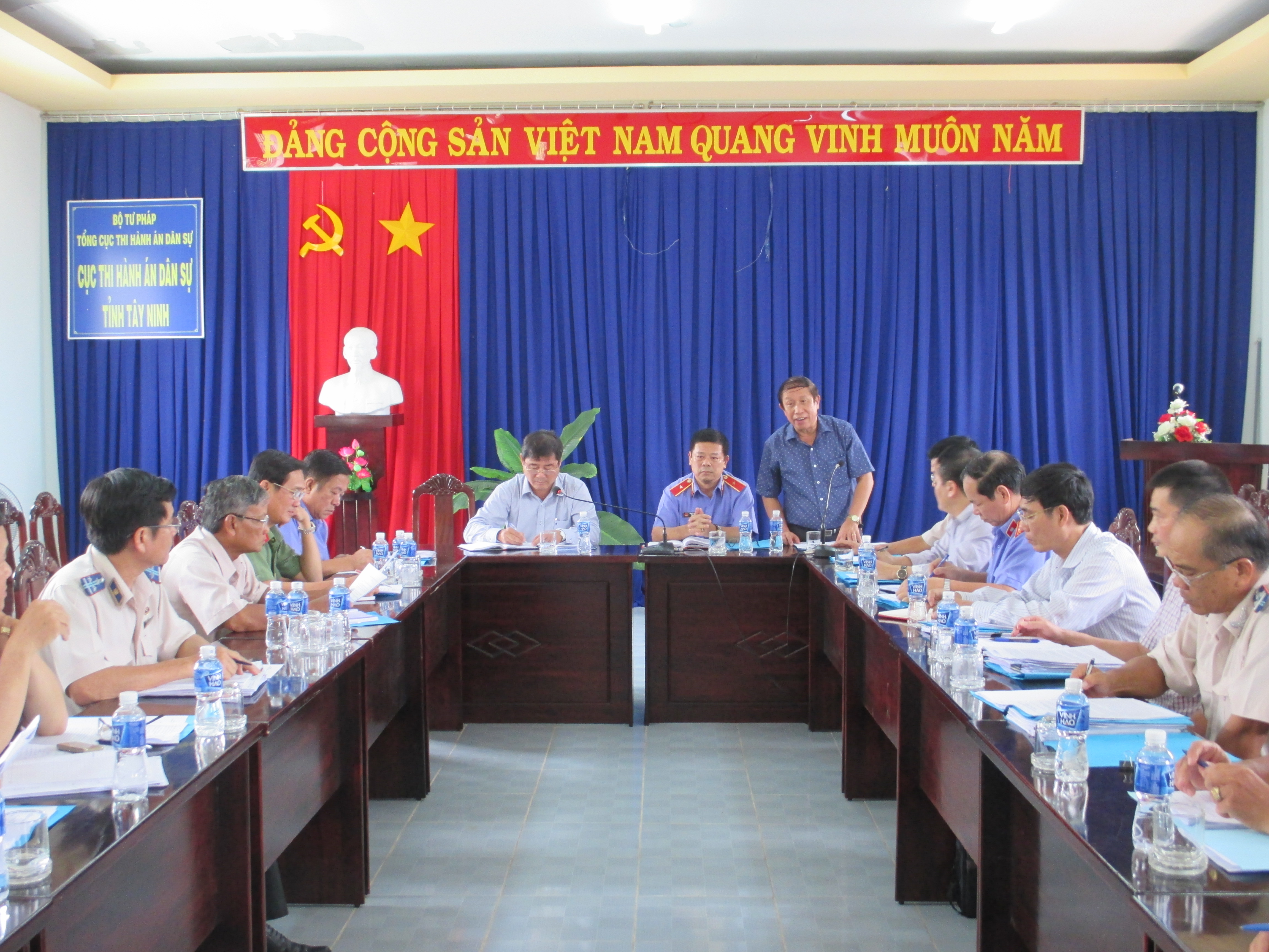 Cục Thi hành án dân sự tỉnh Tây Ninh tổ chức họp Ban Chỉ đạo Thi hành án dân sự tỉnh quý III/2017