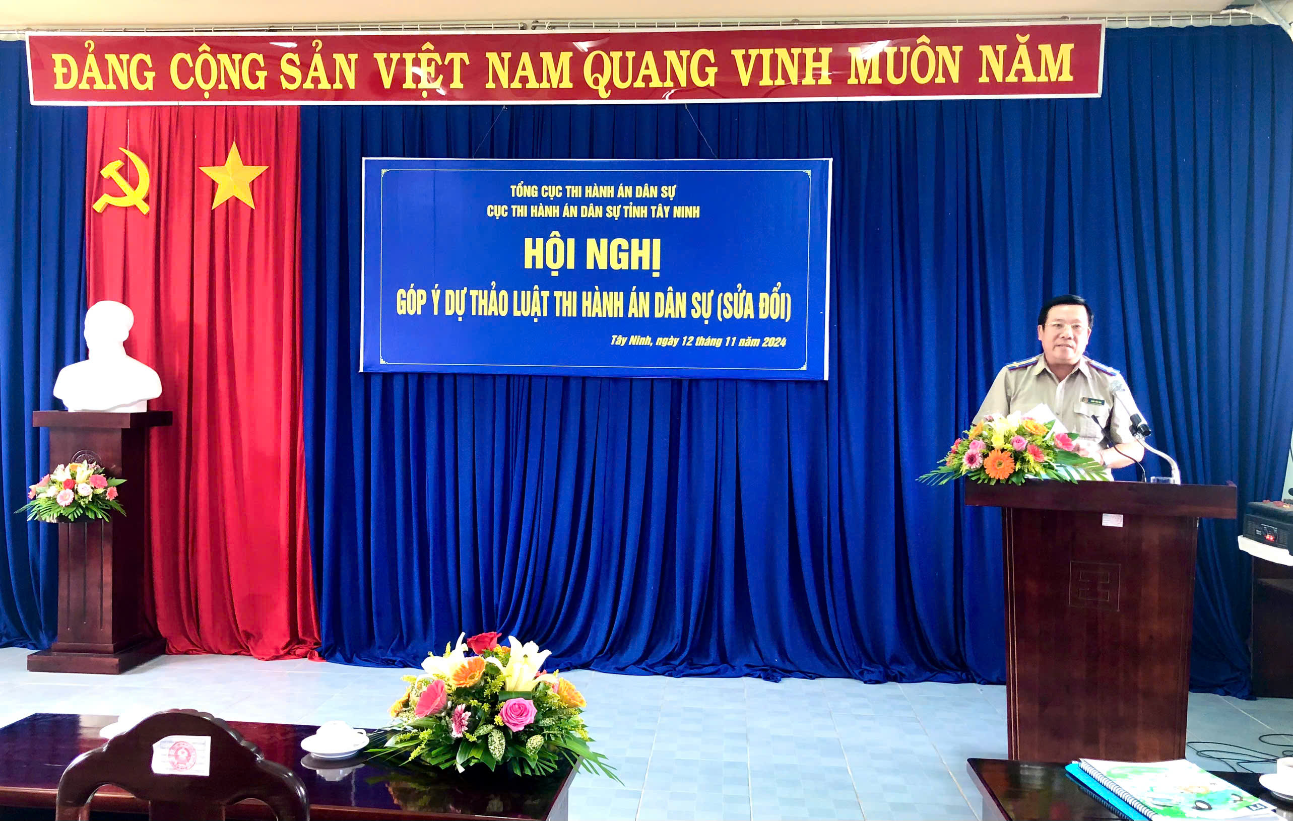 Cục Thi hành án dân sự tỉnh Tây Ninh tổ chức Hội nghị góp ý Dự thảo Luật Thi hành án dân sự (sửa đổi)