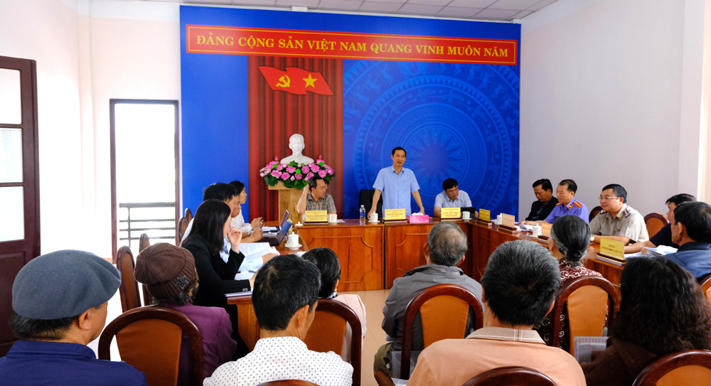 Quyền Bí thư Tỉnh ủy Nguyễn Thái Học chủ trì buổi tiếp công dân định kỳ tháng 5