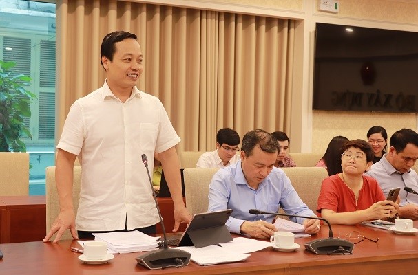 Thường trực Ban soạn thảo dự án Luật Thủ đô (sửa đổi) làm việc với Lãnh đạo Bộ Xây dựng để trao đổi một số nội dung của dự thảo Luật