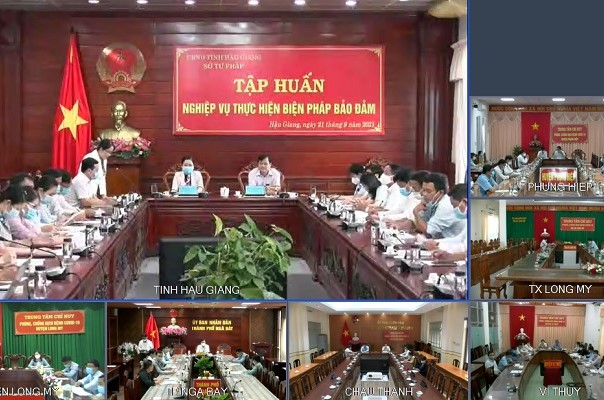 Hội nghị tập huấn trực tuyến nghiệp vụ thực hiện biện pháp bảo đảm