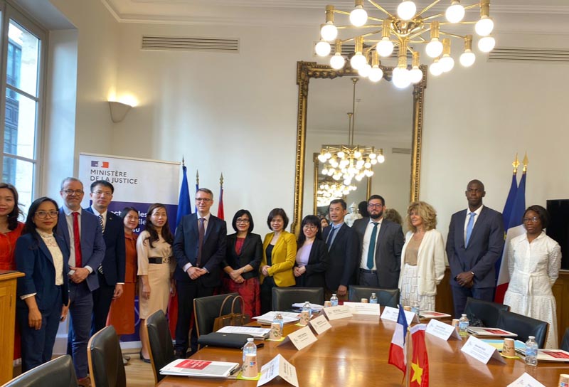 Thúc đẩy hợp tác pháp luật và tư pháp với Cộng hòa Pháp