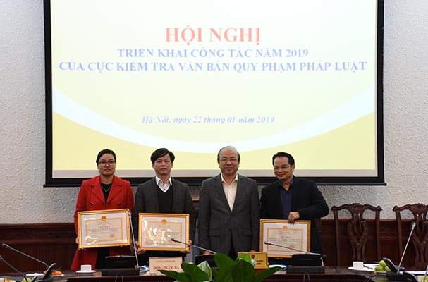Hội nghị triển khai công tác năm 2019 của Cục Kiểm tra văn bản quy phạm pháp luật