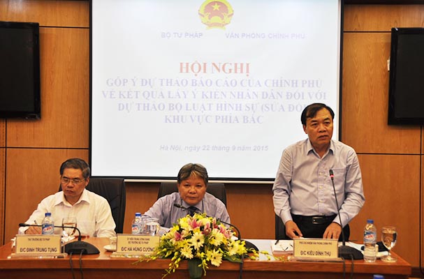 Conference commenting on the Government’s report on the result of collecting people’s comments on amended Penal Code