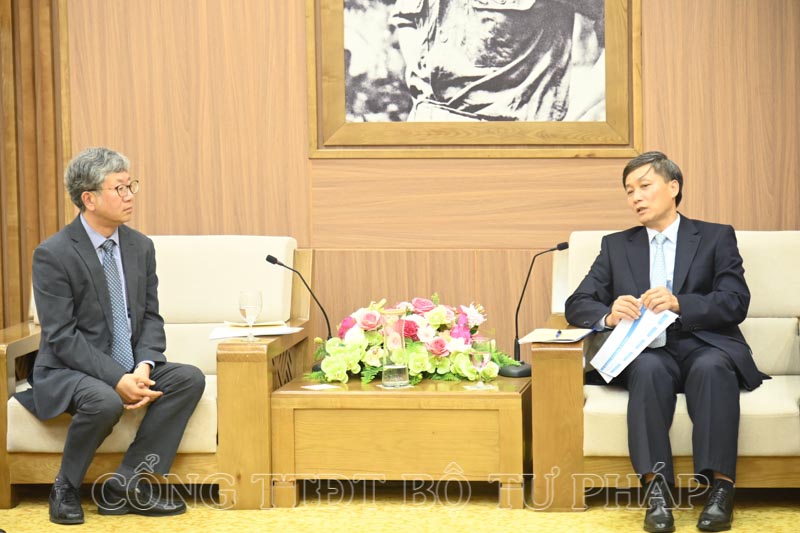 Bộ Tư pháp Việt Nam- KOICA: Tăng cường hợp tác về ứng dụng công nghệ thông tin trong xây dựng pháp luật