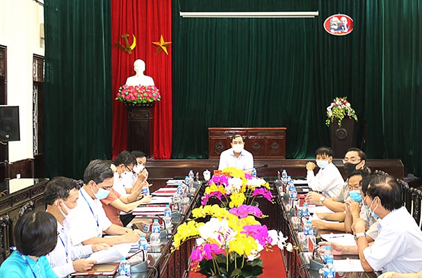 Nam Định: Bí thư Tỉnh ủy đến thăm và làm việc với Sở Tư pháp và một số cơ quan liên quan