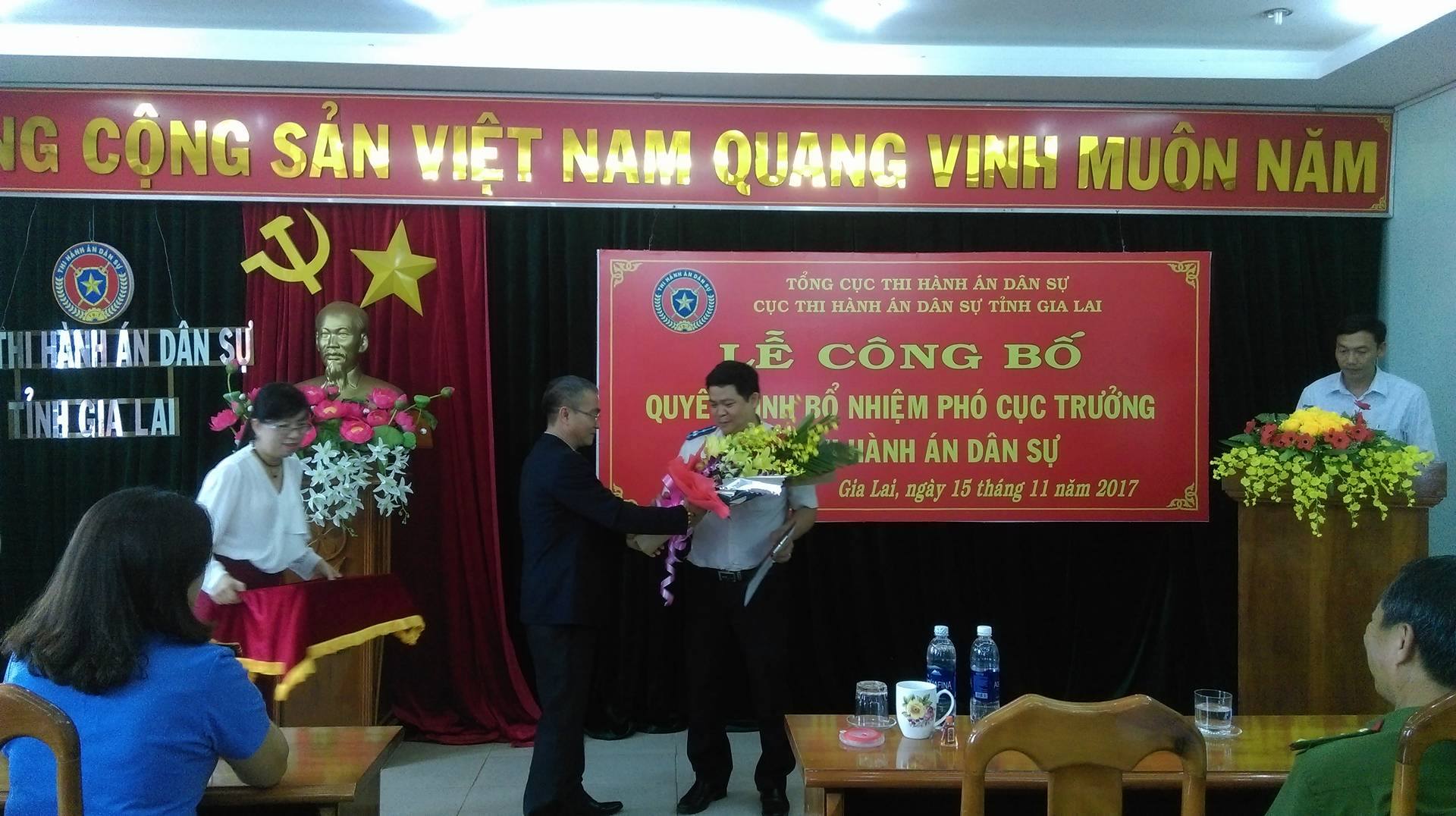 Công bố quyết định bổ nhiệm Phó Cục trưởng Cục Thi hành án dân sự tỉnh Gia Lai