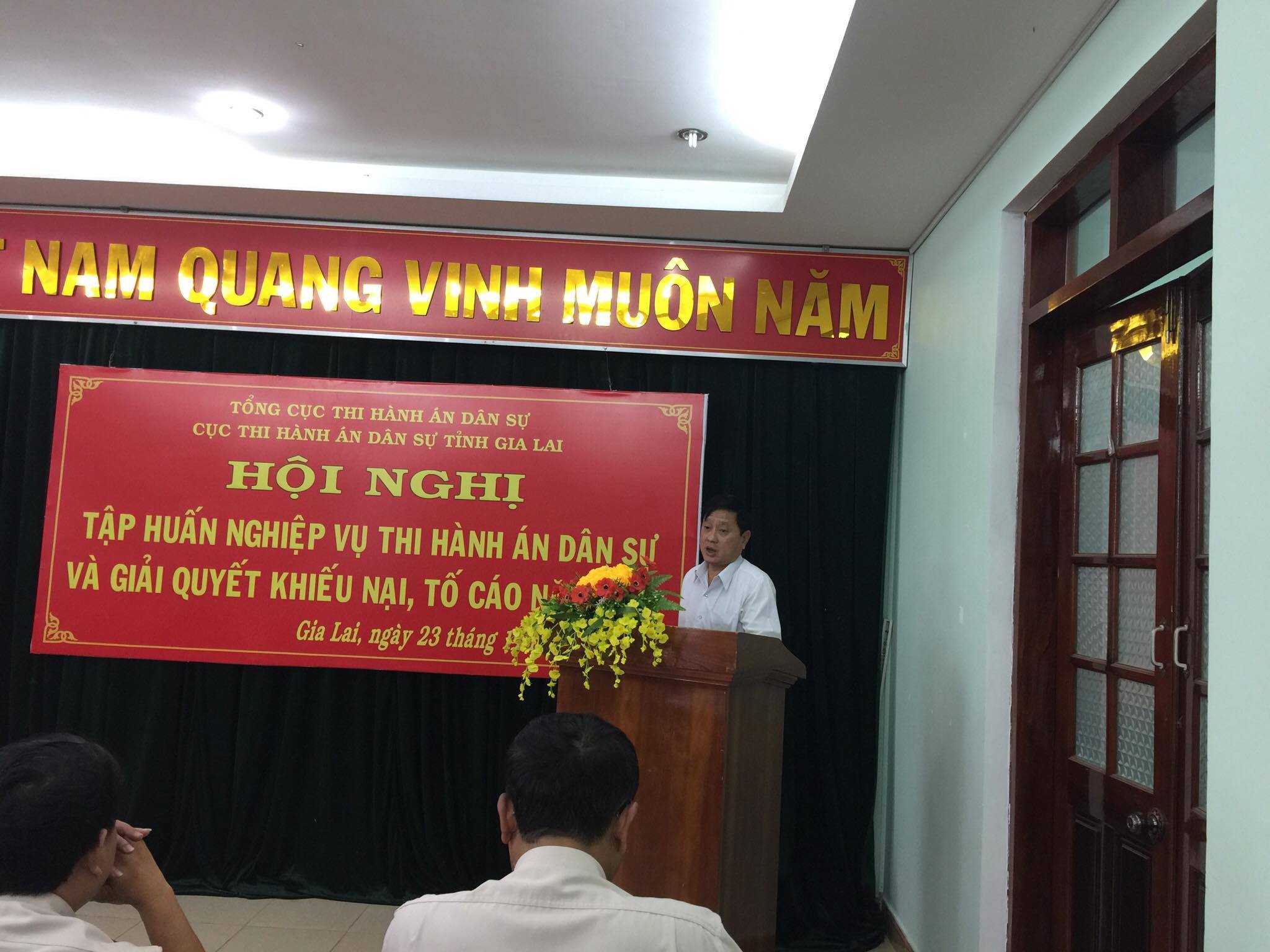 Cục Thi hành án dân sự tỉnh Gia Lai tổ chức Hội nghị tập huấn nghiệp vụ THADS và giải quyết KNTC năm 2017