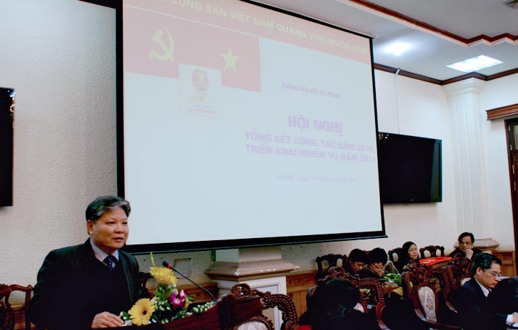 The conference summarizing the Party works in 2010 and implementing the tasks in 2011