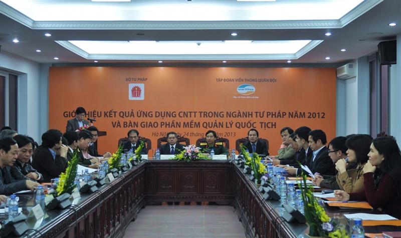 Promoting the IT application in the Justice sector in 2012