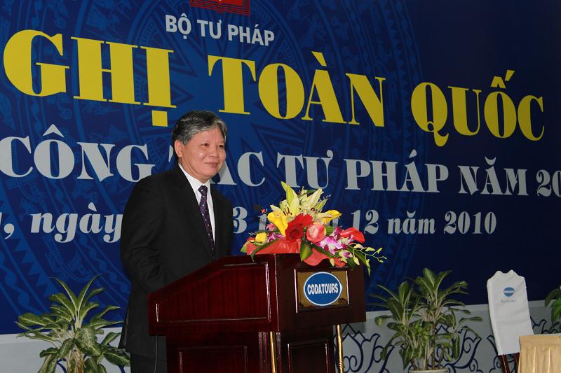 Bộ trưởng Hà Hùng Cường phát biểu tại Hội nghị