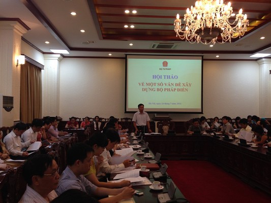 Hội thảo một số vấn đề xây dựng bộ pháp điển