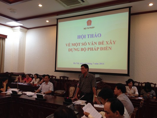Hội thảo về một số vấn đề xây dựng Bộ pháp điển