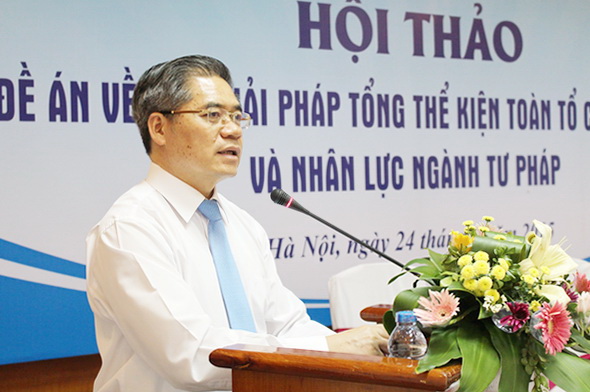 Kiện toàn tổ chức bộ máy và nhân lực ngành Tư pháp