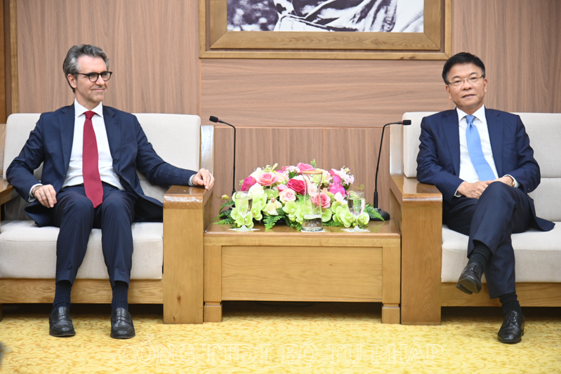 Thúc đẩy mối quan hệ hợp tác sâu rộng, hiệu quả, thiết thực giữa EU và Bộ Tư pháp Việt Nam