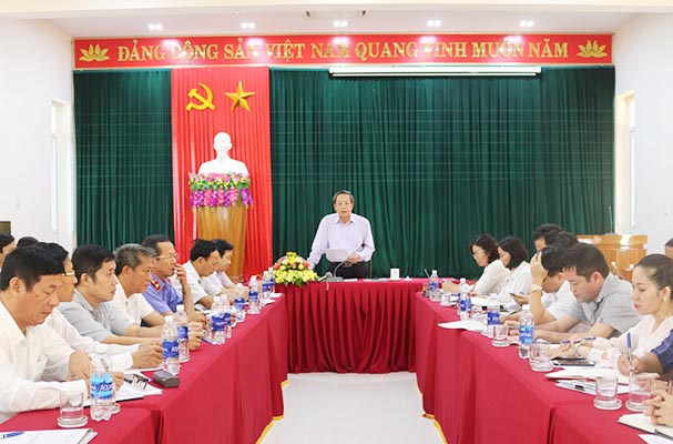 Bí thư Tỉnh ủy làm việc với Sở Tư pháp Quảng Bình