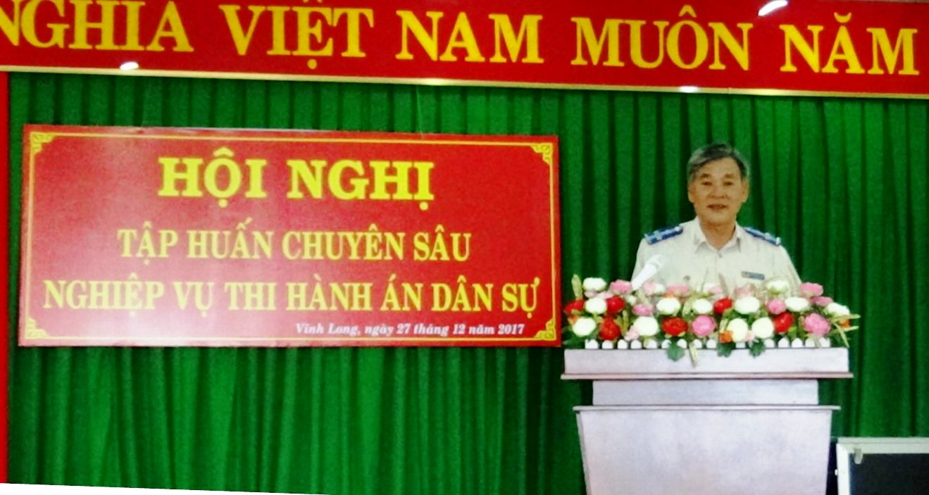 Cục Thi hành án dân sự tỉnh Vĩnh Long tổ chức tập huấn chuyên sâu nghiệp vụ thi hành án dân sự cho các đơn vị, Chi cục Thi hành án dân sự thuộc Cục