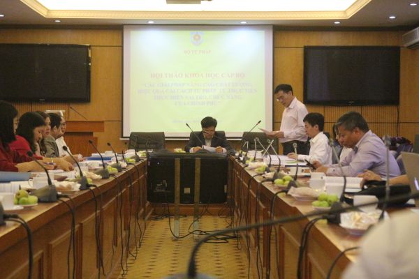 Tin hội thảo: “Các giải pháp nâng cao chất lượng, hiệu quả cải cách tư pháp từ thực tiễn thực hiện vai trò, chức năng của Chính phủ”