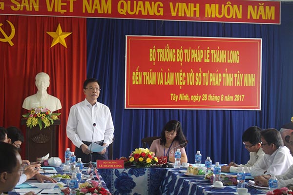 Ngành Tư pháp cần khắc phục khó khăn, hoàn thành tốt nhiệm vụ được giao