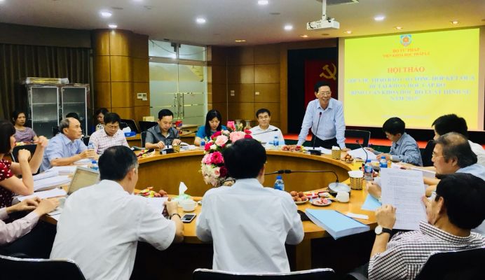 Hội thảo “Góp ý dự thảo báo cáo tổng hợp kết quả đề tài khoa học cấp Bộ “Bình luận Bộ luật hình sự năm 2015”