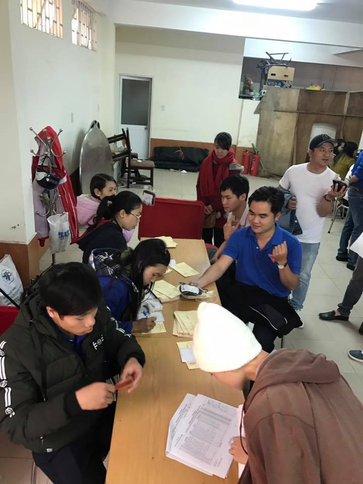 Chi đoàn Cục THADS tỉnh tham gia hiến máu