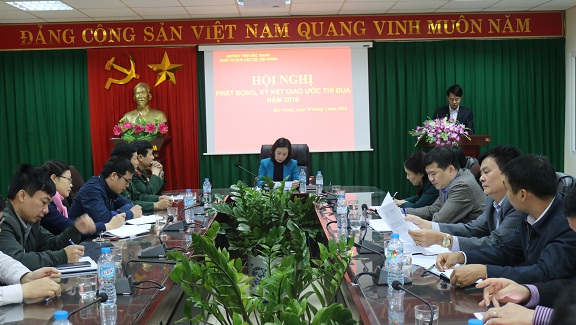 Khối Nội chính tỉnh Bắc Giang phát động, ký kết giao ước thi đua năm 2016