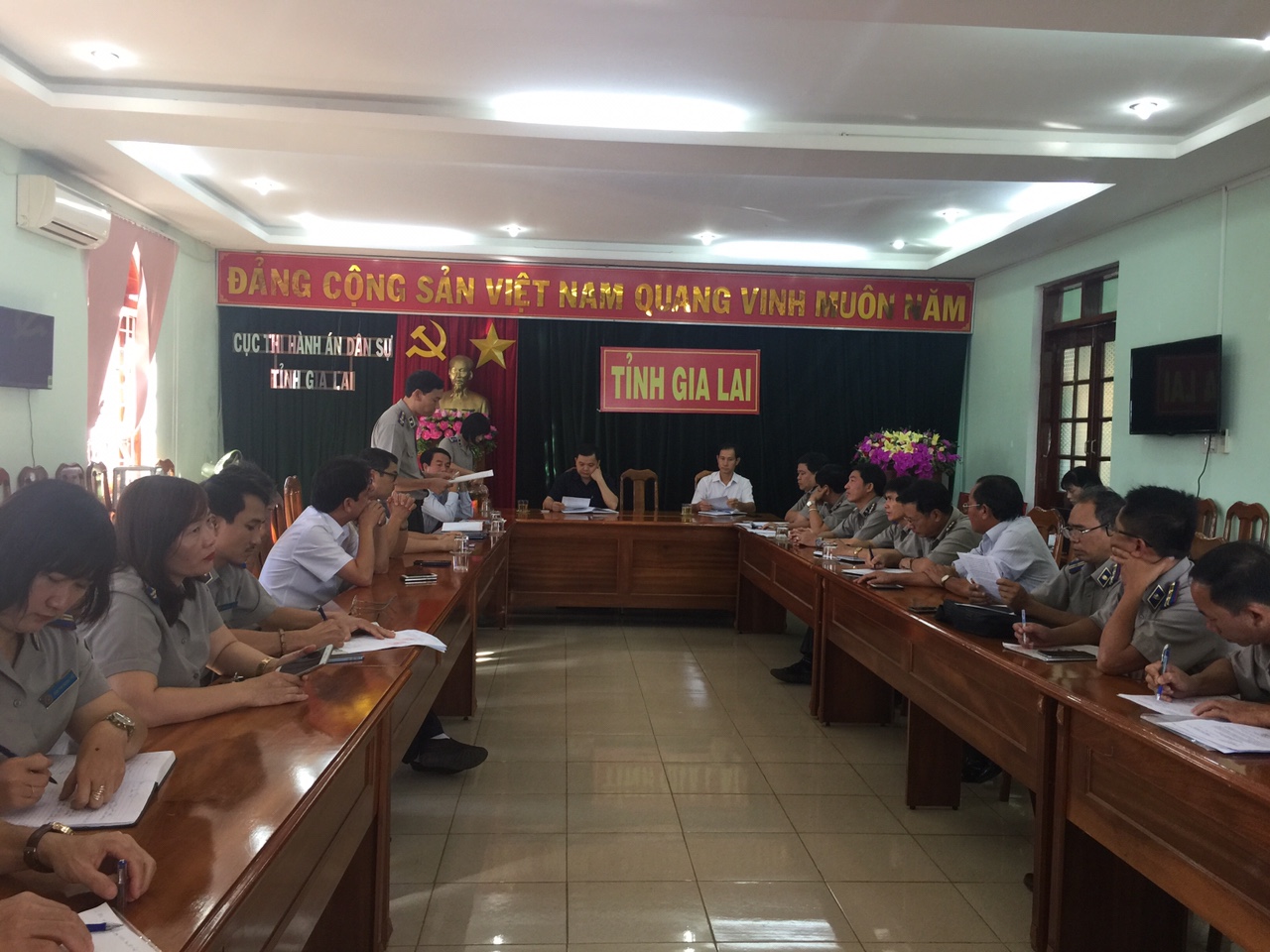 HỘI NGHỊ LẤY PHIẾU TÍN NHIỆM LÃNH ĐẠO  CỤC THI HÀNH ÁN DÂN SỰ TỈNH GIA LAI NĂM 2018