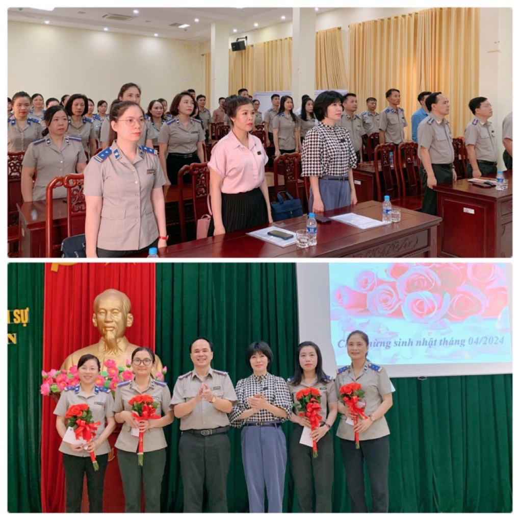 Đảng ủy, Cơ quan Cục Thi hành án dân sự tỉnh Nghệ An tổ chức sinh hoạt chính trị; hội nghị giao Cấp ủy – Chuyên môn – Đoàn thể định kỳ tháng 4/2024.