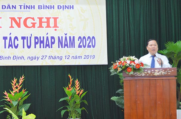 Bình Định: Hội nghị triển khai công tác tư pháp năm 2020