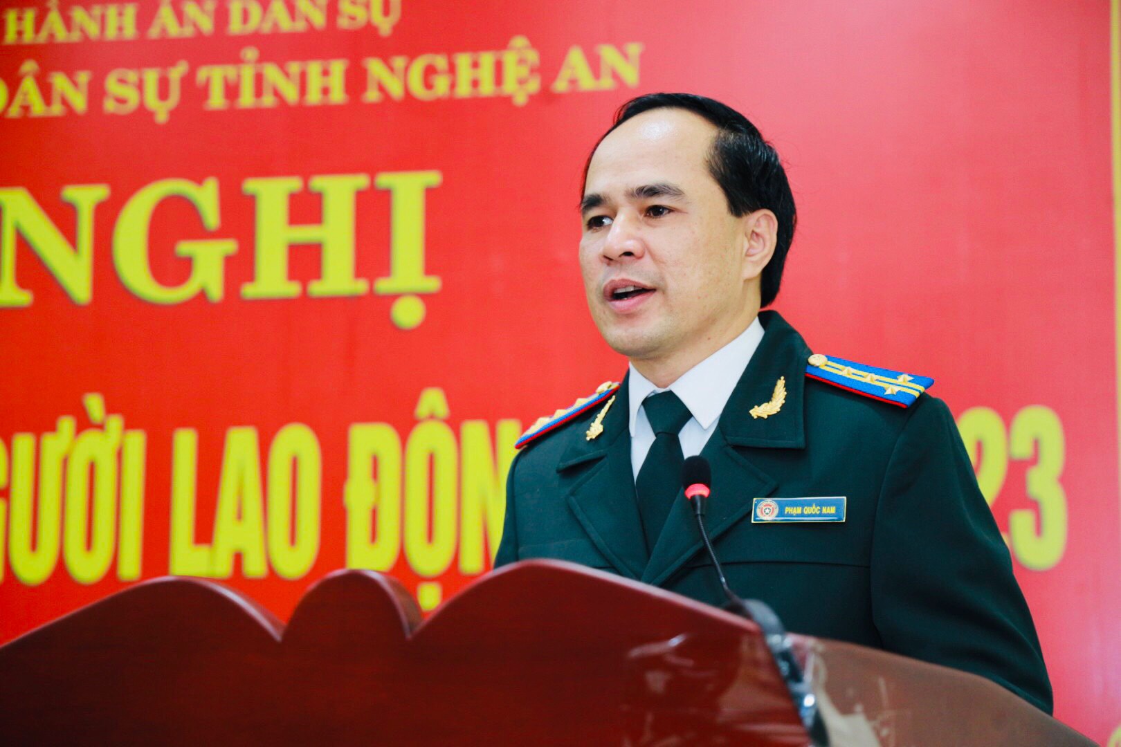 Cục Thi hành án dân sự tỉnh Nghệ An tổ chức Hội nghị cán bộ, công chức, người lao động năm 2023.