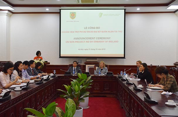 Công bố khoản viện trợ phi dự án do Đại sứ quán Ailen tài trợ cho công tác trợ giúp pháp lý