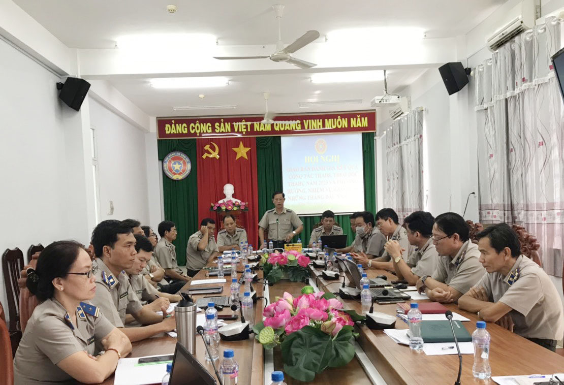 Cục Thi hành án dân sự tỉnh Đồng Tháp tổ chức Hội nghị đánh giá kết quả công tác Thi hành án dân sự, theo dõi thi hành án hành chính năm 2023 và triển khai một số nhiệm vụ trong tâm trong những tháng đầu năm 2024