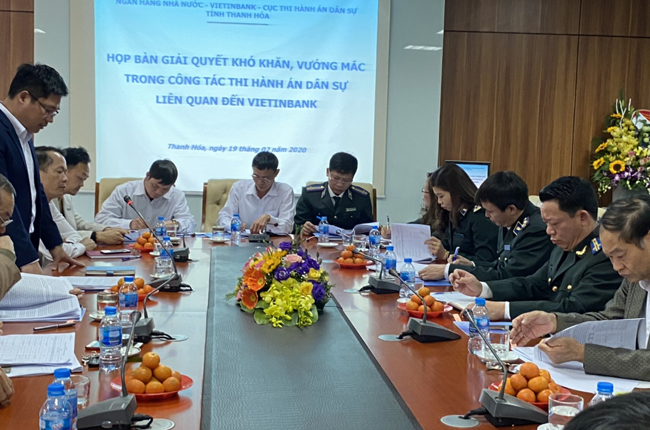 CỤC THADS TỈNH THANH HÓA ĐẨY NHANH TIẾN ĐỘ GIẢI QUYẾT ÁN TÍN DỤNG NGÂN HÀNG