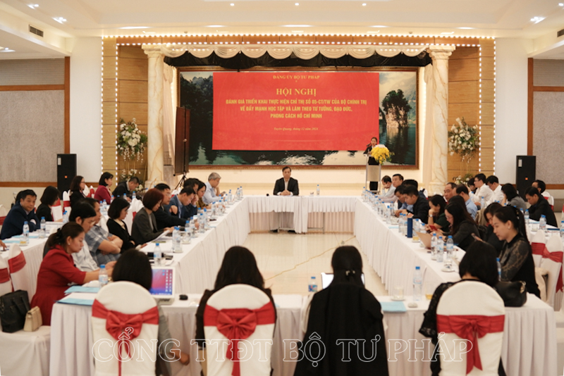 Đảng ủy Bộ Tư pháp: Đánh giá triển khai thực hiện Chỉ thị số 05-CT/TW của Bộ Chính trị