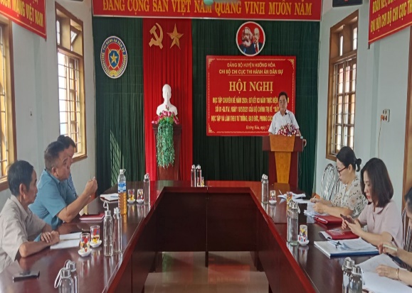 HỘI NGHỊ HỌC TẬP CHUYÊN ĐỀ NĂM 2024 VÀ SƠ KẾT 3 NĂM THỰC HIỆN KẾT LUẬN SỐ 01-KL/TW, NGÀY 18/5/2021 CỦA BỘ CHÍNH TRỊ