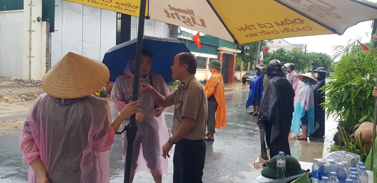 Chi cục THADS huyện Diễn Châu, tỉnh Nghệ An tổ chức cưỡng chế thành công bàn giao tài sản thi hành án tại xã Diễn Xuân