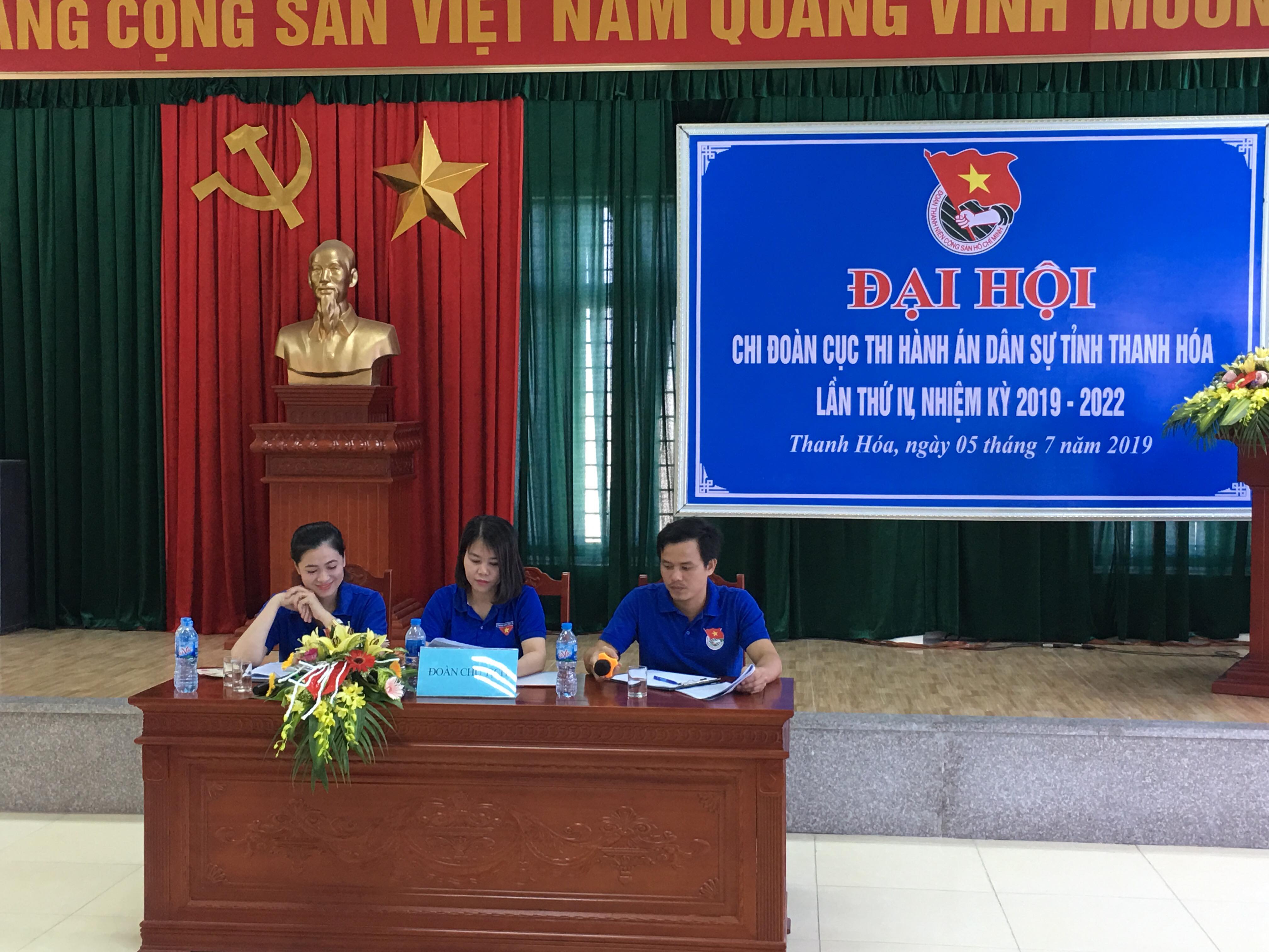 Chi đoàn Cục Thi hành án dân sự tỉnh Thanh Hóa tổ chức thành công Đại hội khóa IV, nhiệm kỳ 2019 - 2022