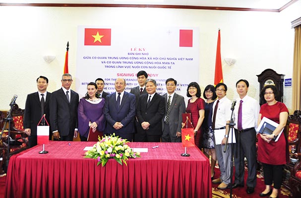 Chuyến thăm và làm việc tại Việt Nam của Đoàn Bộ trưởng Bộ Gia đình và Đoàn kết Xã hội nước Cộng hòa Man-ta và Lễ ký Bản Thỏa thuận hợp tác giữa Cơ quan Trung ương Việt Nam và cơ quan Trung ương của Man-ta trong lĩnh vực nuôi con nuôi quốc tế.