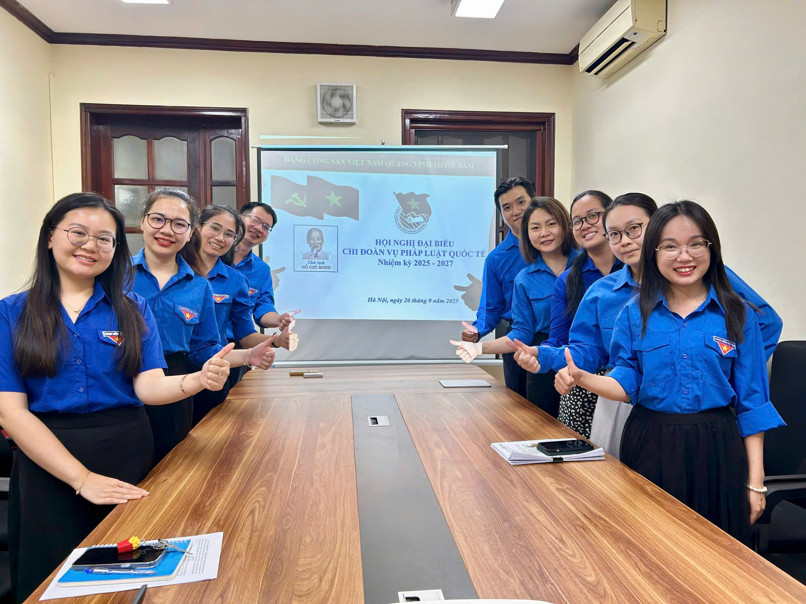 Ảnh đại diện Hội nghị Đoàn viên Chi đoàn Vụ Pháp luật quốc tế nhiệm kỳ 2025 – 2027