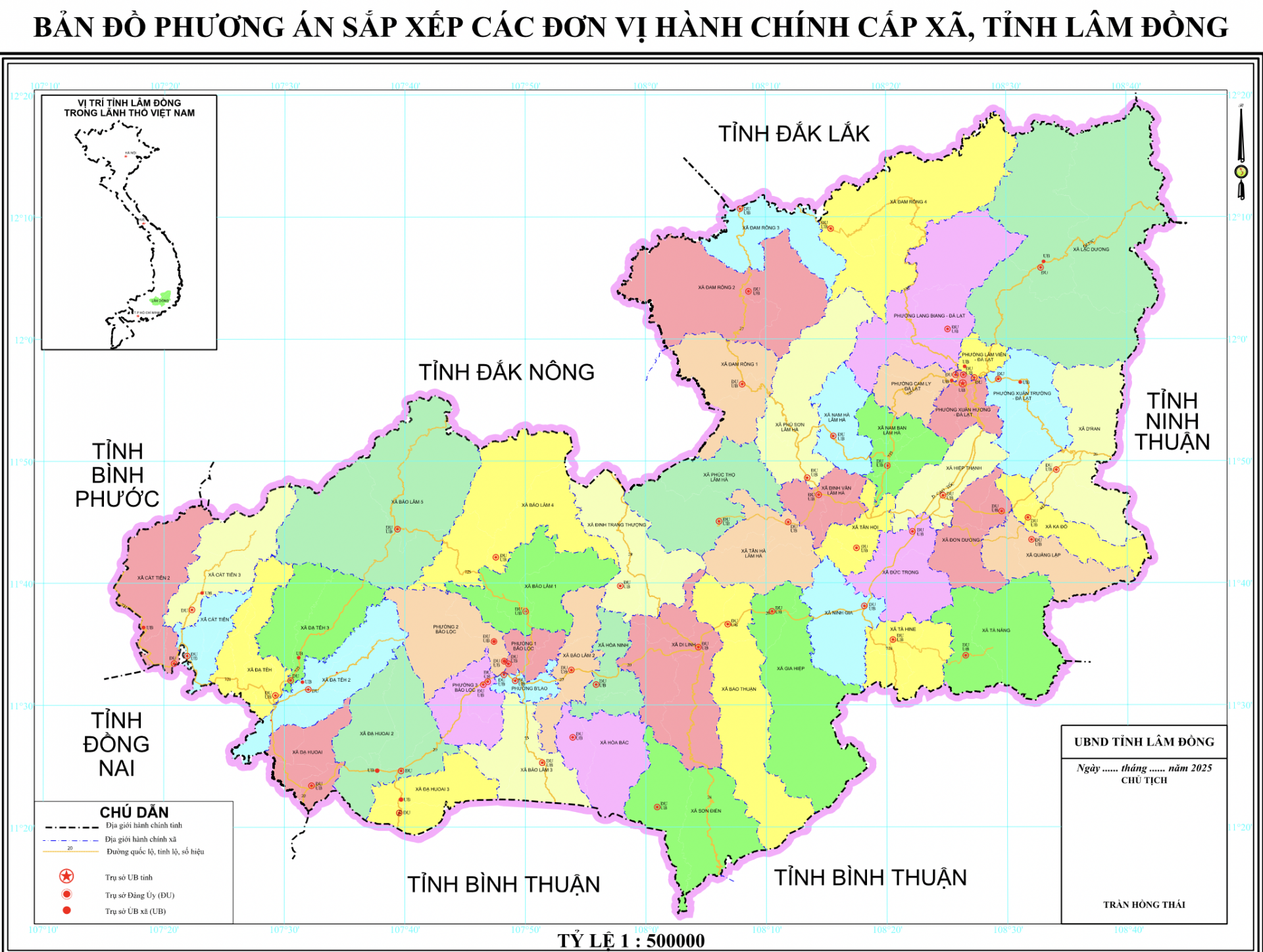 Đề án sắp xếp đơn vị hành chính cấp xã: Lâm Đồng dự kiến sắp xếp còn 51 xã, phường, giảm 81 cấp xã