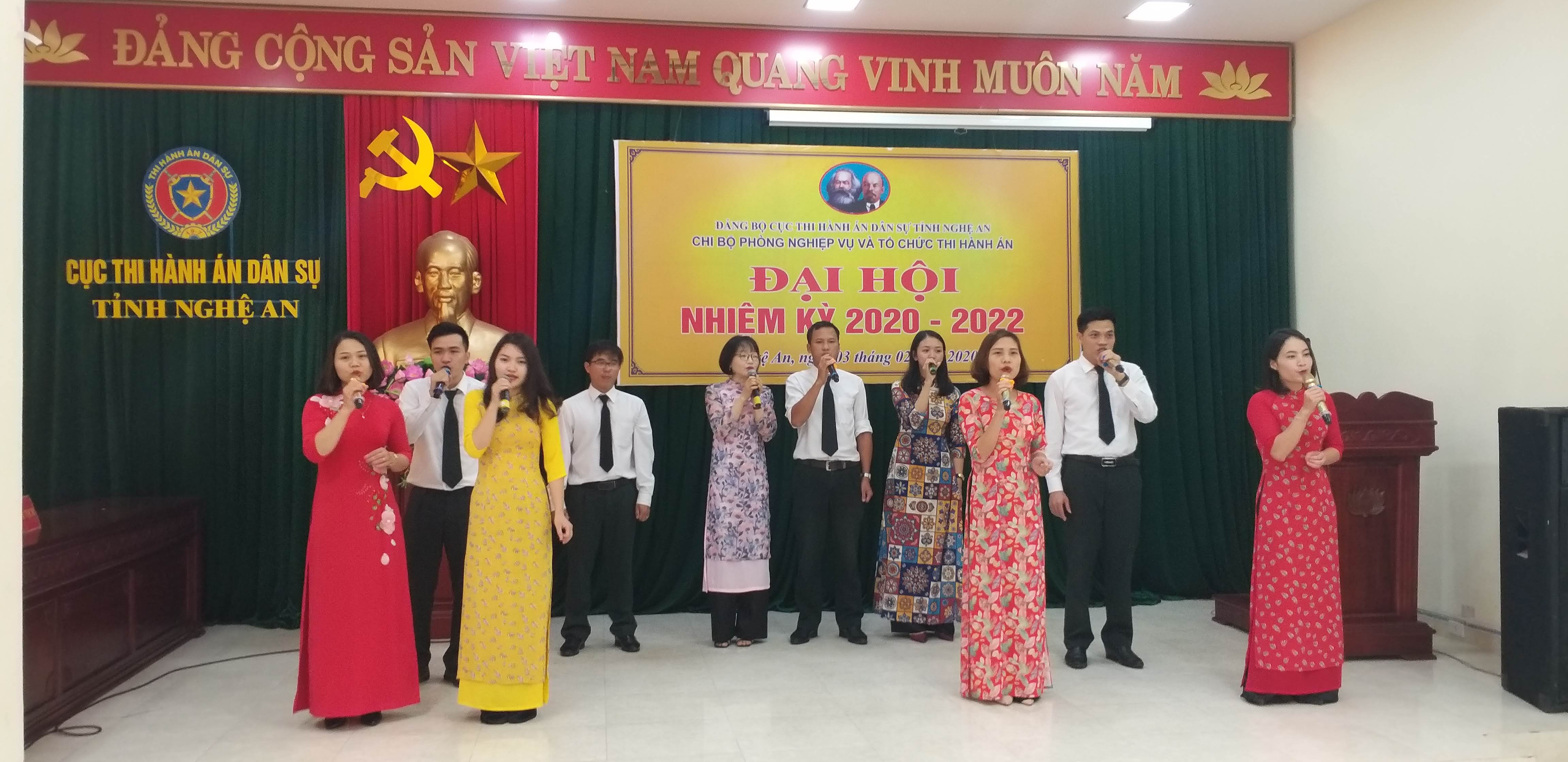 Các Chi bộ trực thuộc Đảng bộ Cục Thi hành án dân sự tỉnh Nghệ An tổ chức thành công Đại hội Chi bộ, nhiệm kỳ 2020-2022