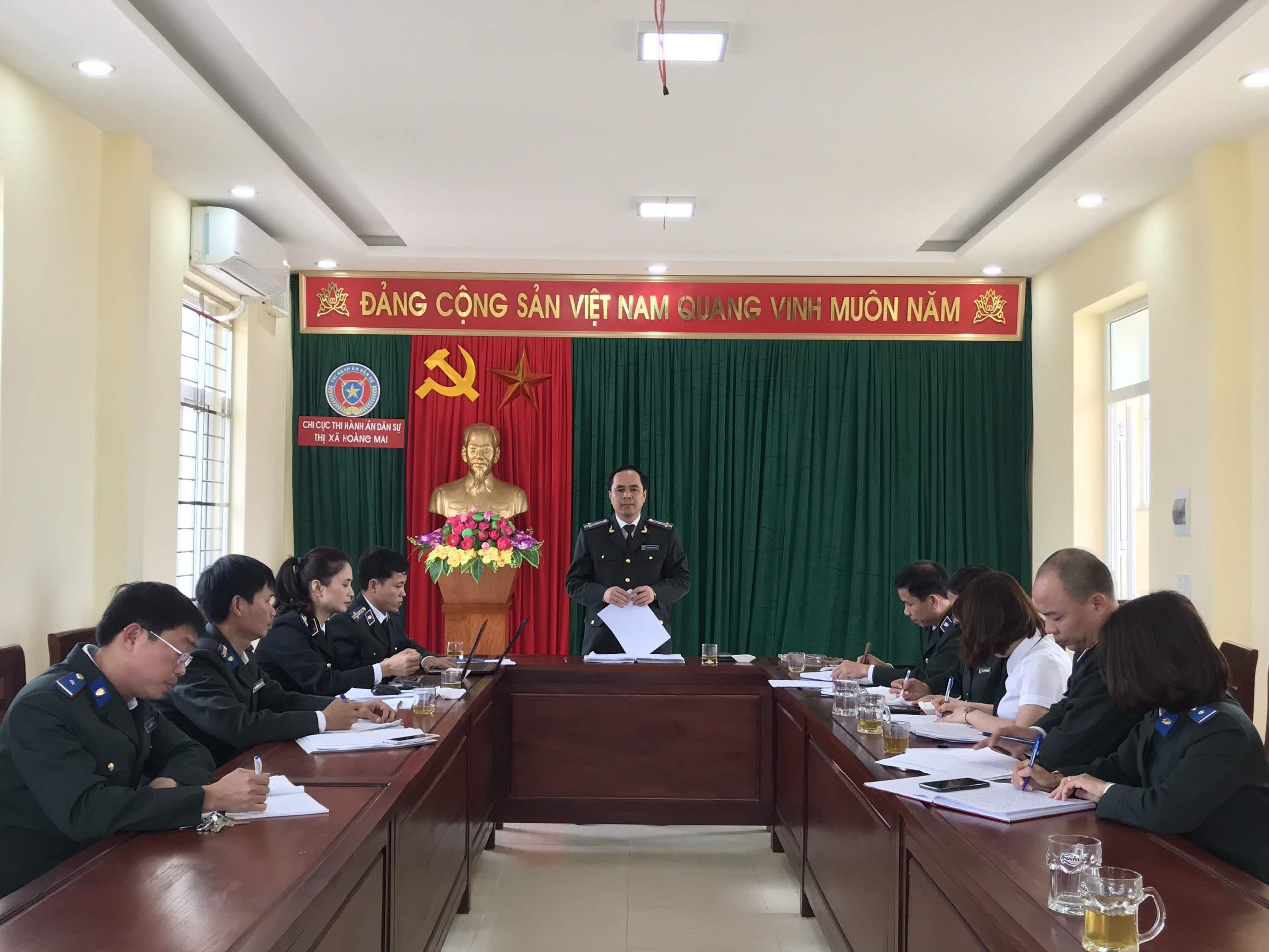 Cục Thi hành án dân sự tỉnh Nghệ An chú trọng tăng cường công tác kiểm tra, đôn đốc, chỉ đạo thực hiện chỉ tiêu, nhiệm vụ năm 2020