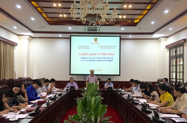 Vụ Các vấn đề chung về xây dựng pháp luật nhận chuyển giao quản lý nhà nước đối với Câu lạc bộ pháp chế Doanh nghiệp