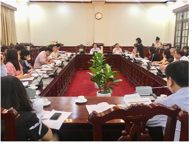 Cuộc họp trao đổi, thảo luận về tình hình triển khai thực hiện Chương trình xây dựng luật, pháp lệnh năm 2019, dự kiến Chương trình năm 2020 và tình hình ban hành VBQĐCT thi hành luật, pháp lệnh