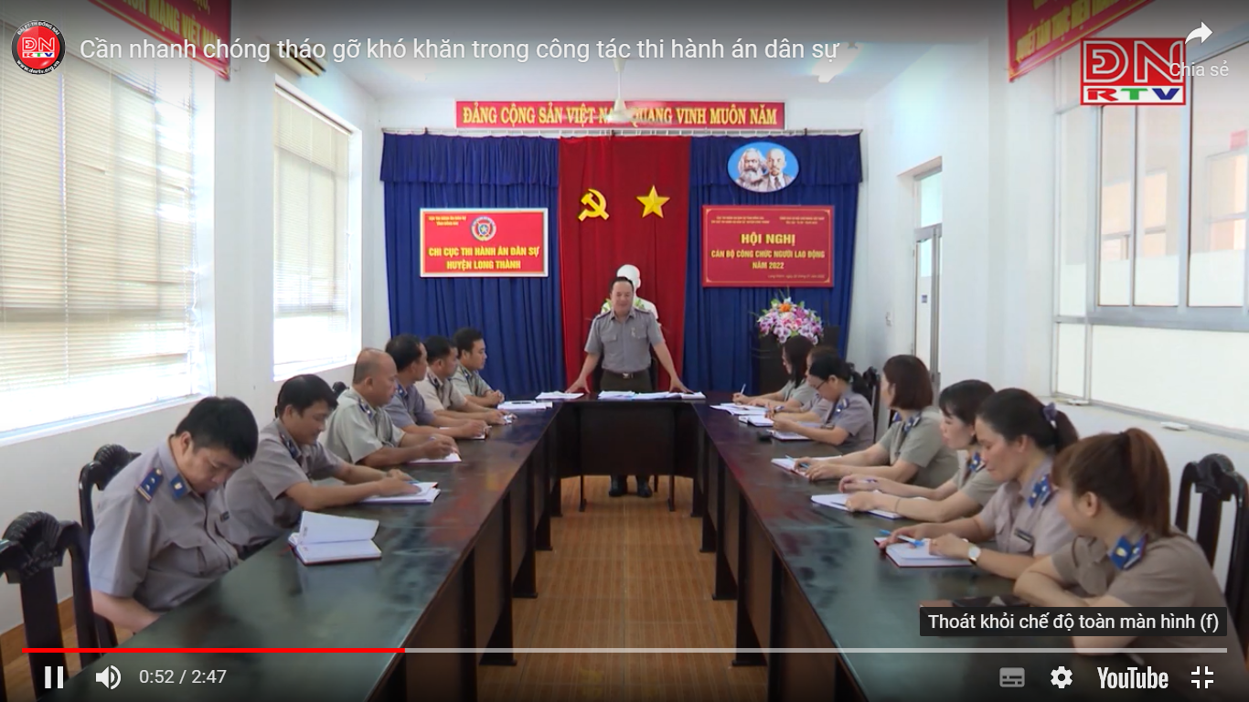 Cần nhanh chóng tháo gỡ khó khăn trong công tác thi hành án dân sự