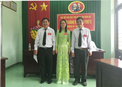 Chi bộ Chi cục Thi hành án dân sự thành phố Sa Đéc tổ chức thành công Đại hội Đảng viên lần thứ II, nhiệm kỳ 2015 - 2020