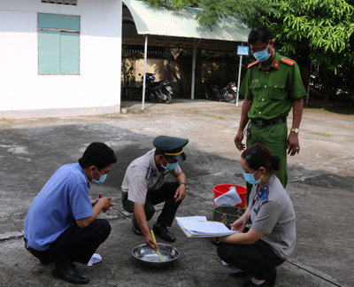 Chi cục Thi hành án dân sự huyện Tam Nông tiêu hủy vật chứng