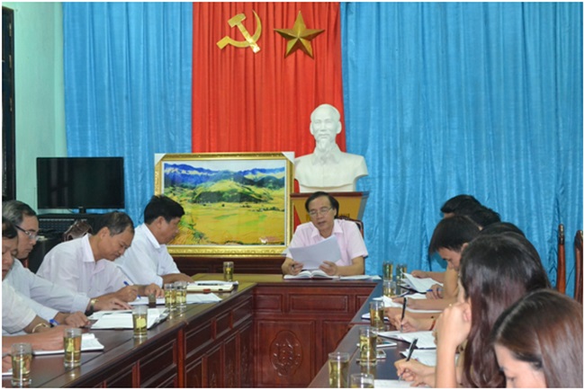 Giao ban công tác tháng 7+ tháng 8, triển khai nhiệm vụ  trọng tâm tháng 9 năm 2015 tại Cục Thi hành án dân sự tỉnh Thanh Hóa